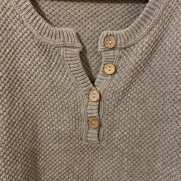 Cold Days Grey Knit Oversized Sweater Top - Picture 4 of 6